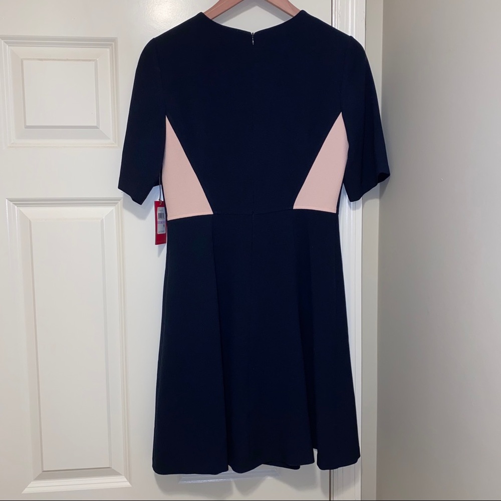Vince Camuto | Colorblock Fit & Flare Dress - Picture 5 of 7